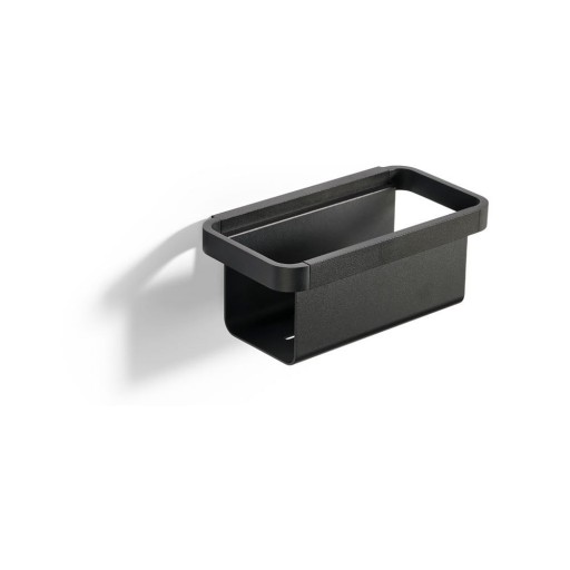 Raft adânc pentru baie Zone Rim, 22 x 11,4 cm, negru