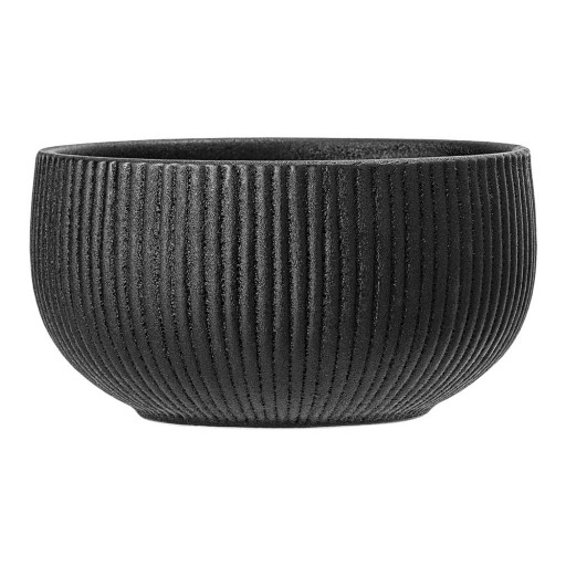 Bol din gresie ceramică Bloomingville Neri, ø 14,5 cm, negru