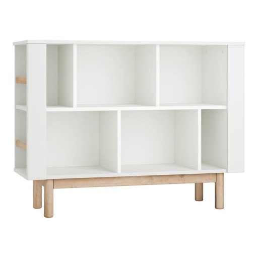 Bibliotecă pentru copii albă 120x40 cm Miloo – Pinio