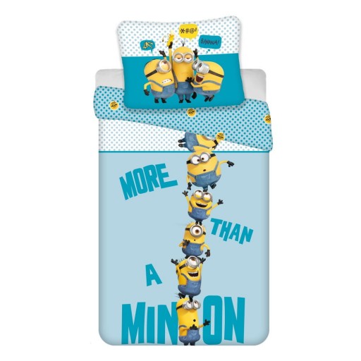 Lenjerie de pat pentru copii din microfibră pentru pat de o persoană 140x200 cm Minions 2 – Jerry Fabrics