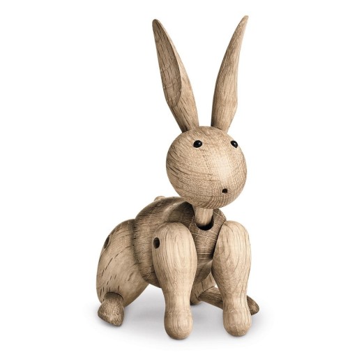 Statuetă din lemn masiv de stejar Kay Bojesen Denmark Rabbit