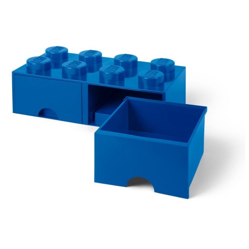 Cutie depozitare cu 2 compartimente LEGO®, albastru