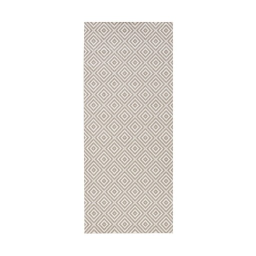 Covor de exterior NORTHRUGS Karo, 80 x 200 cm, gri