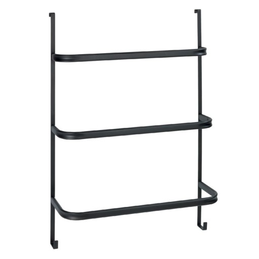 Suport pentru prosoape Wenko Towel Holder Black, 21 x 54 cm, negru