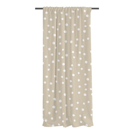 Draperie pentru copii bej 250x110 cm Dots from the Forest - Butter Kings