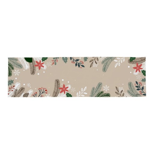 Napron de masă din bumbac 40x140 cm cu model de Crăciun Frosted Branches – Butter Kings