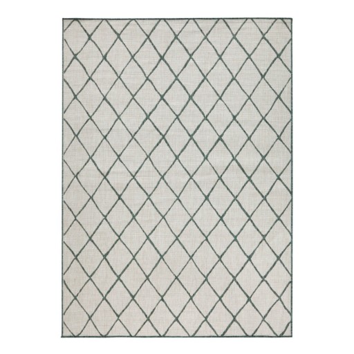 Covor adecvat pentru exterior NORTHRUGS Malaga, 200 x 290 cm, verde - crem