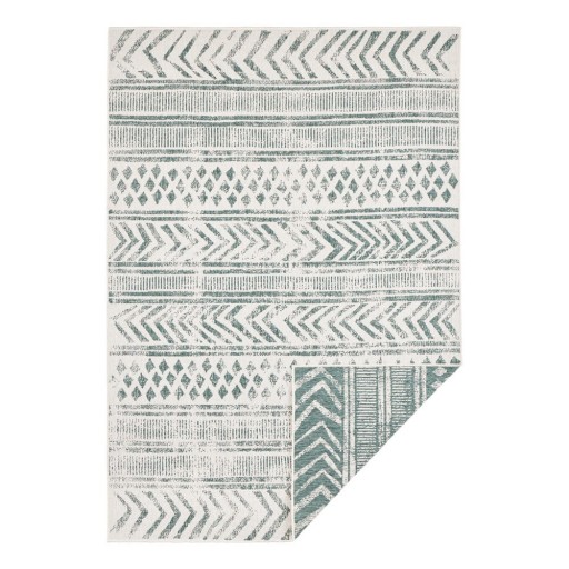 Covor adecvat pentru exterior NORTHRUGS Biri, 120 x 170 cm, verde-crem