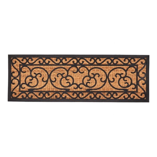 Covoraș de intrare din fibre de nucă de cocos 40x120 cm Ornament – Esschert Design