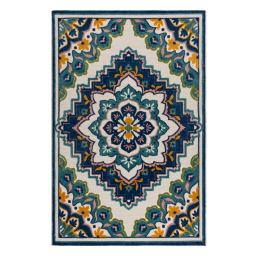 Covor de exterior albastru 160x230 cm Beach Floral – Flair Rugs