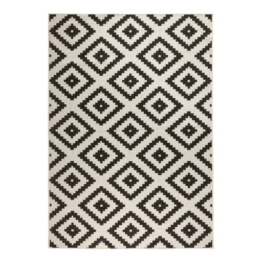 Covor adecvat pentru exterior NORTHRUGS Malta, 200 x 290 cm, negru - crem