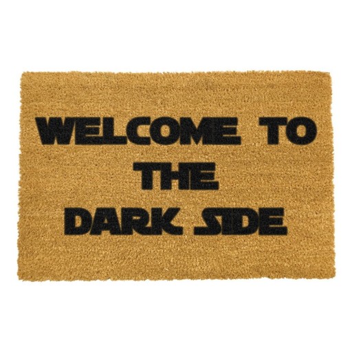 Covoraș de intrare din fibre de nucă de cocos 40x60 cm Welcome to the Darkside – Artsy Doormats