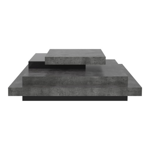 Măsuță de cafea gri cu aspect de beton 110x110 cm Slate - TemaHome