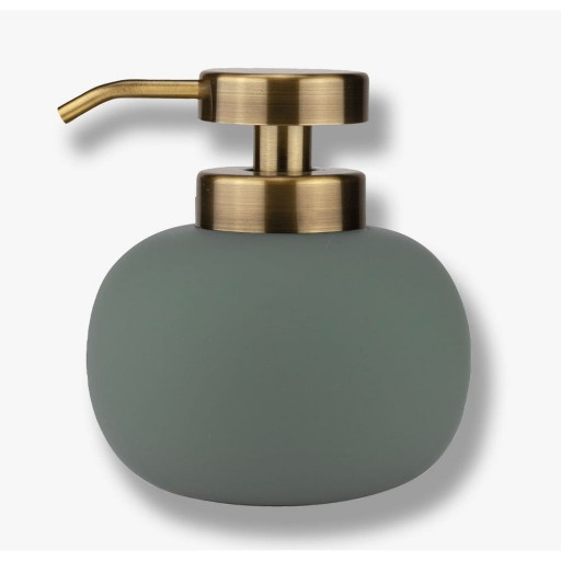 Dozator de săpun lichid verde din ceramică 200 ml Lotus – Mette Ditmer Denmark