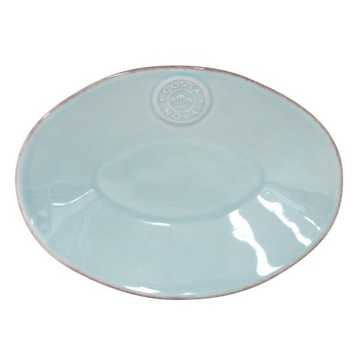 Platou oval din gresie ceramică Costa Nova Nova, 20 x 14,5 cm