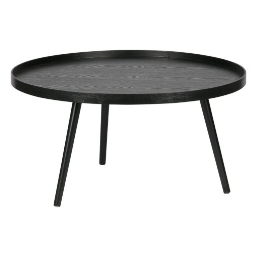 Măsuță de cafea WOOOD Mesa, ø 78 cm, negru