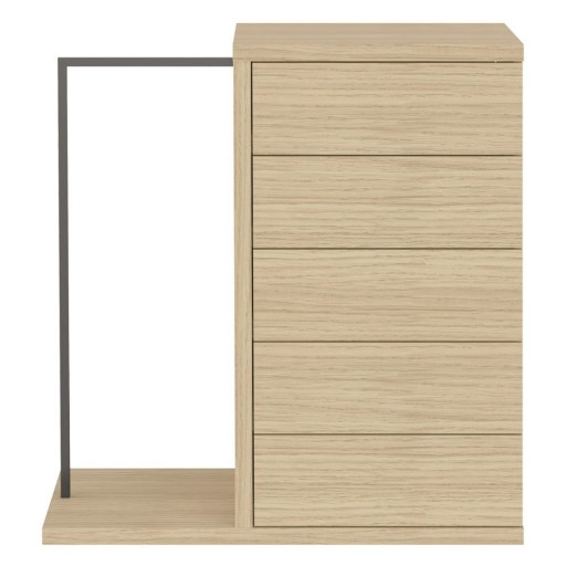 Comodă cu aspect de lemn de stejar 105x113 cm Hugo - TemaHome