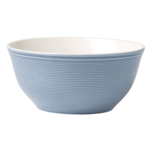 Bol din porțelan Villeroy & Boch Like Color Loop, 750 ml, alb - albastru