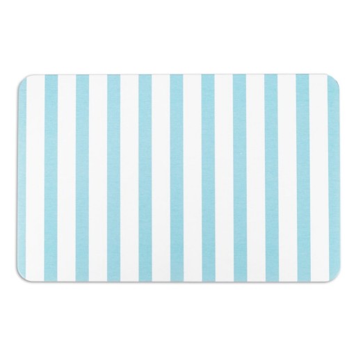 Covoraș de baie alb/albastru deschis din diatomit 39x60 cm Stripe – Artsy Doormats