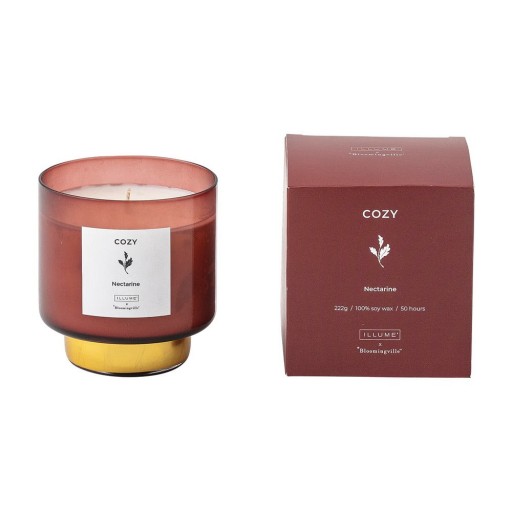 Lumânare parfumată timp de ardere 50 h Cozy Nectarine – ILLUME x Bloomingville