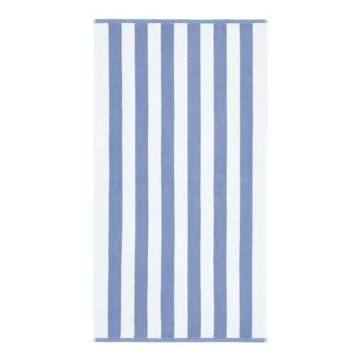 Prosop alb/albastru din bumbac 70x120 cm Stripe Jacquard – Bianca