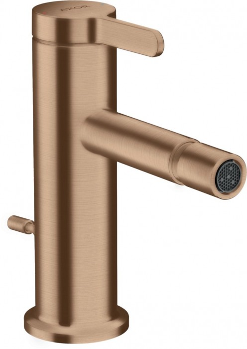 Baterie bideu red gold periat cu ventil pop-up inclus Hansgrohe Axor One