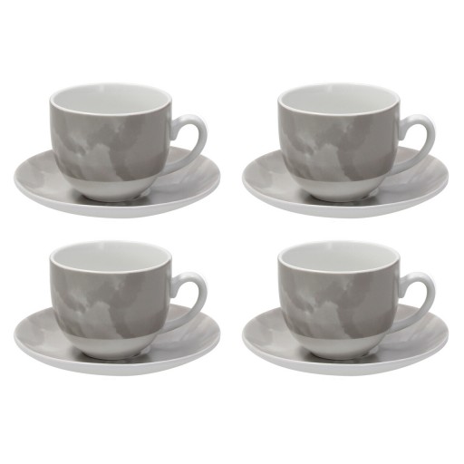 Set 4 cesti de cafea cu farfurie Sfera, Andrea Fontebasso, 250 ml, portelan, bej