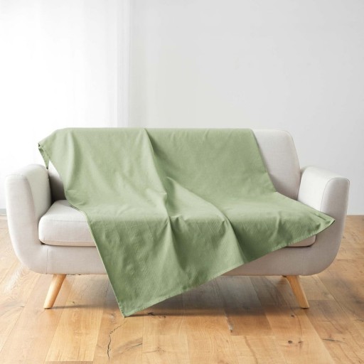 Cuvertură verde 180x220 cm Lucile – douceur d'intérieur