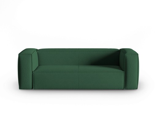 Canapea 3 locuri, Mackay, Cosmopolitan Design, 200x94x73 cm, catifea tricotata, verde