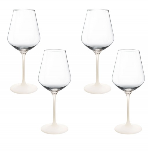 Set 4 pahare vin rosu Villeroy & Boch Manufacture Rock Blanc 470 ml