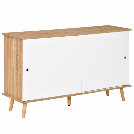 HOMCOM mobilier bucatarie modern, 130x40x74.5cm, alb | Aosom Romania