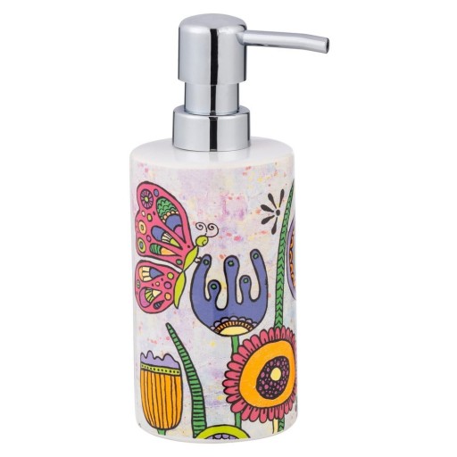 Dozator de săpun lichid din ceramică 360 ml Rollin'Art Full Bloom – Wenko