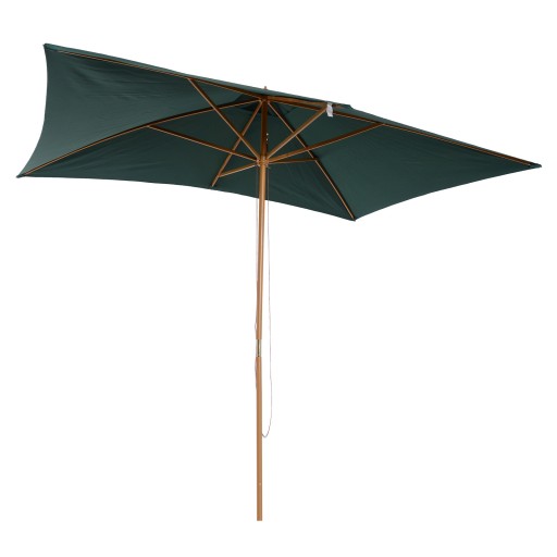 Outsunny Umbrelă din Lemn pentru Grădină, Verde, 2X3M, Design Elegant, Rezistentă la Intemperii | Aosom Romania