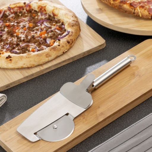 Feliator de pizza 4-in-1 Nice Slice InnovaGoods, 28 x 4 x 9 cm, inox