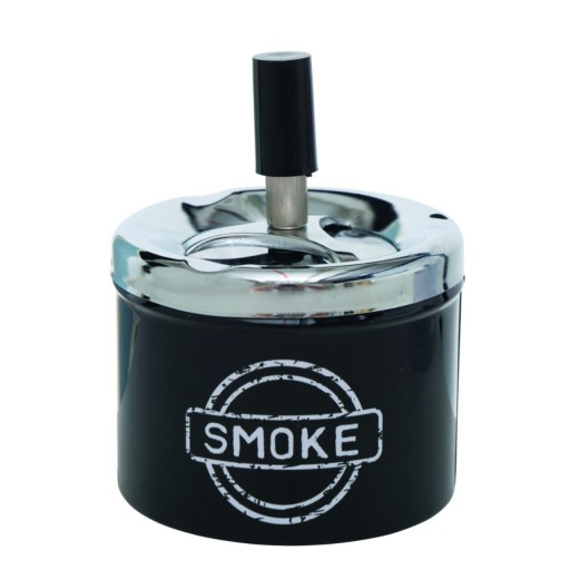 Scrumiera Smoke V1, Boltze, 9x12 cm, inox, negru