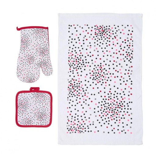 Set 3 piese pentru bucatarie Dots, Heinner, bumbac