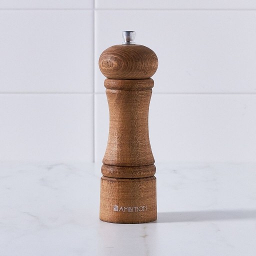 Rasnita piper / sare Chess, Ambition, 15 cm, lemn, natural