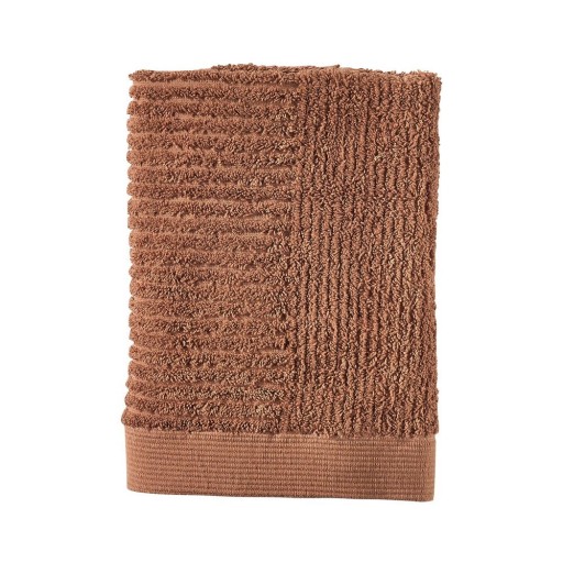 Prosop portocaliu/maro din bumbac 50x70 cm Terracotta – Zone