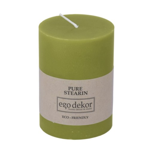 Lumânare Eco candles by Ego dekor Friendly, durată ardere 37 h, verde