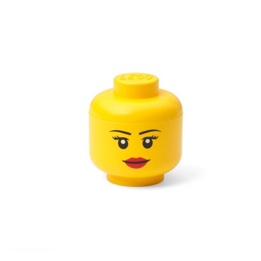 Cutie de depozitare în formă de figurină LEGO® Girl, 10,5 x 10,6 x 12 cm