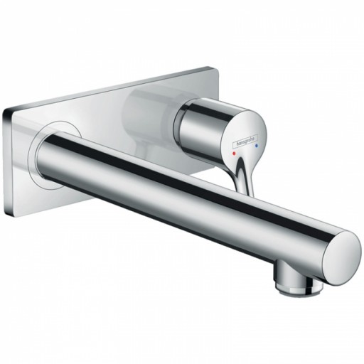 Baterie lavoar cu montaj pe perete, culoare crom, Hansgrohe, Talis S