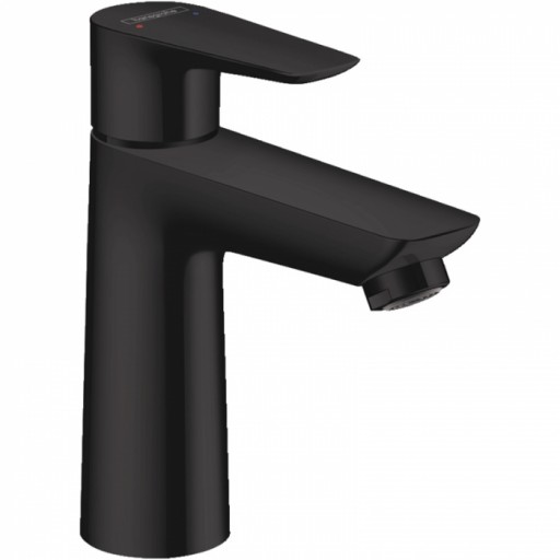 Baterie lavoar negru mat, ventil pop-up inclus, Hansgrohe Talis 110