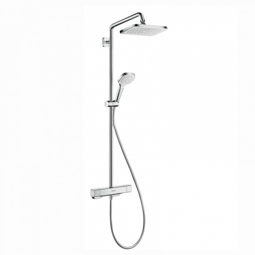 Set coloana de dus cu baterie termostatata culoare crom Hansgrohe, Croma E 280