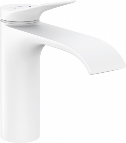 Baterie lavoar alb mat, monocomanda, Hansgrohe Vivenis 75022700