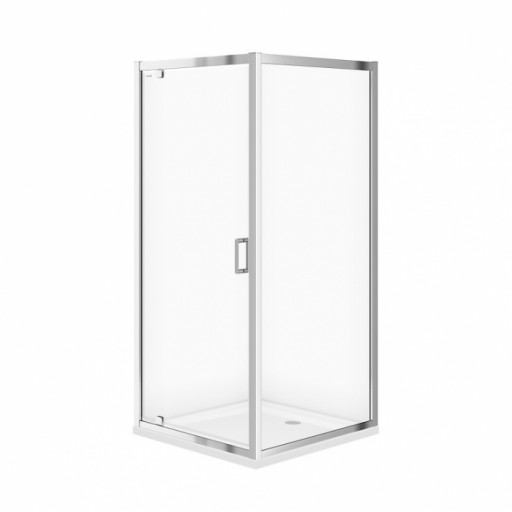 Cabina de dus patrata 90x90 cm Cersanit Arteco, crom