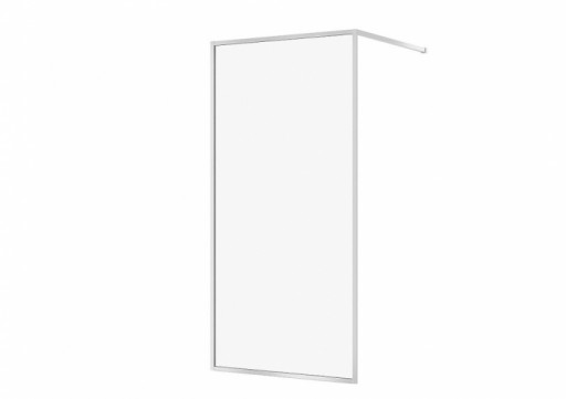 Paravan dus walk-in 100x200 cm Cersanit Larga, sticla securizata, profil crom