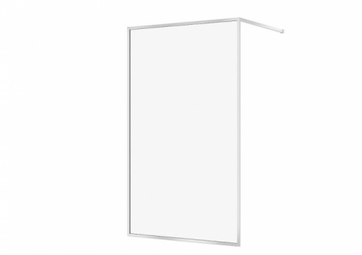 Paravan dus walk-in 120x200 cm Cersanit Larga, sticla securizata, profil crom