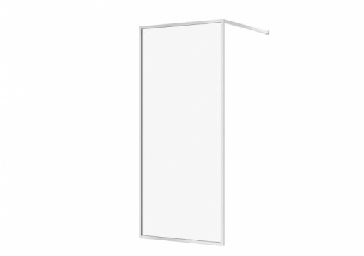 Paravan dus walk-in 90x200 cm Cersanit Larga, sticla securizata, profil crom