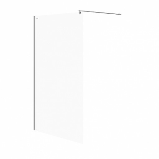 Paravan dus walk-in 120x200 cm Cersanit Mille, sticla securizata, profil crom