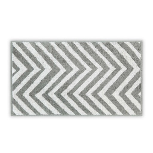 Prosop alb-gri din bumbac 33x33 cm Chevron – Foutastic